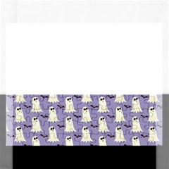 Halloween Ghost Bat Rectangular Jigsaw Puzzl by Dutashop