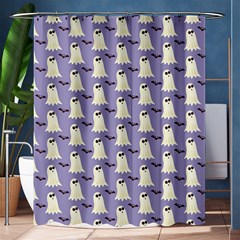 Halloween Ghost Bat Shower Curtain 60  X 72  (medium)  by Dutashop