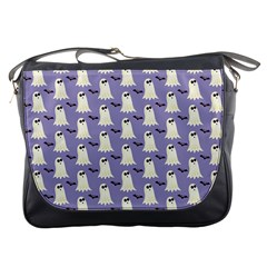 Halloween Ghost Bat Messenger Bag by Dutashop