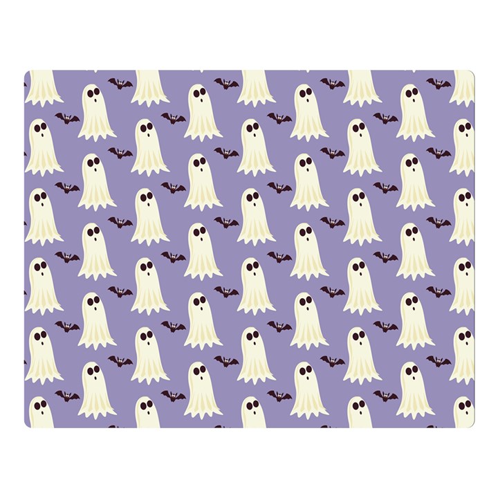 Halloween Ghost Bat Double Sided Flano Blanket (Large) 