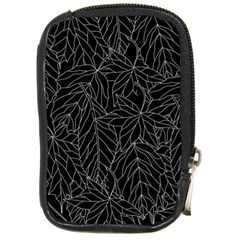 Autumn Leaves Black Compact Camera Leather Case by Dutashop