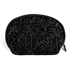 Autumn Leaves Black Accessory Pouch (large)