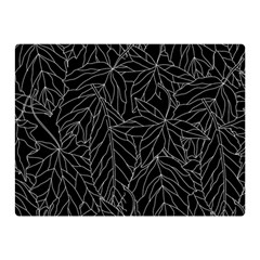 Autumn Leaves Black Double Sided Flano Blanket (mini)  by Dutashop