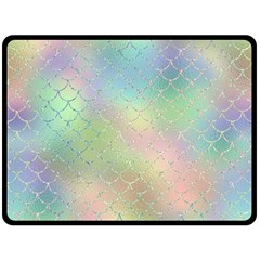 Pastel Mermaid Sparkles Fleece Blanket (extra Large)