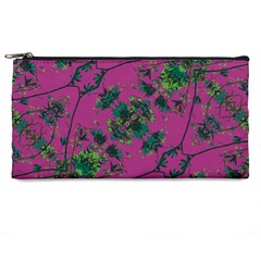 Modern Floral Collage Print Pattern Pencil Case by dflcprintsclothing