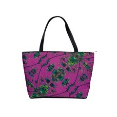 Modern Floral Collage Print Pattern Classic Shoulder Handbag