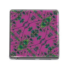 Modern Floral Collage Print Pattern Memory Card Reader (square 5 Slot) by dflcprintsclothing