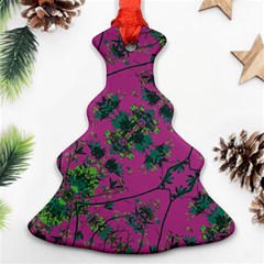 Modern Floral Collage Print Pattern Christmas Tree Ornament (two Sides) by dflcprintsclothing