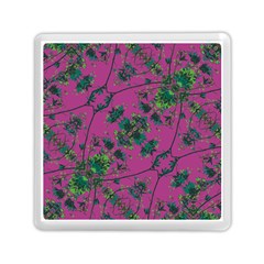 Modern Floral Collage Print Pattern Memory Card Reader (square) by dflcprintsclothing