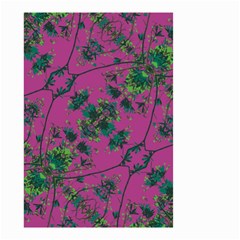 Modern Floral Collage Print Pattern Small Garden Flag (two Sides) by dflcprintsclothing