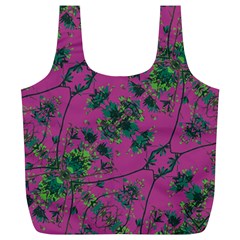 Modern Floral Collage Print Pattern Full Print Recycle Bag (xl) by dflcprintsclothing