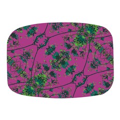 Modern Floral Collage Print Pattern Mini Square Pill Box by dflcprintsclothing