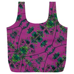 Modern Floral Collage Print Pattern Full Print Recycle Bag (xxxl)