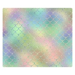 Pastel Mermaid Sparkles Double Sided Flano Blanket (small)