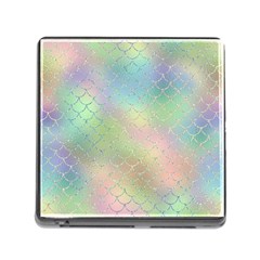 Pastel Mermaid Sparkles Memory Card Reader With Storage (square)