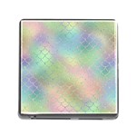 Pastel Mermaid Sparkles Memory Card Reader with Storage (Square) Front