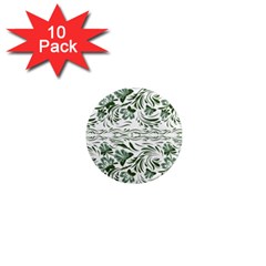 Green Leaves 1  Mini Magnet (10 Pack)  by Eskimos