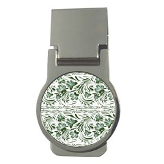 Green Leaves Money Clips (round)  by Eskimos