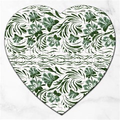 Green Leaves Jigsaw Puzzle (heart) by Eskimos