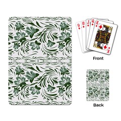 Green Leaves Playing Cards Single Design (rectangle) by Eskimos