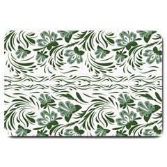 Green Leaves Large Doormat  by Eskimos