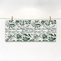 Green Leaves Hand Towel by Eskimos