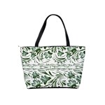 Green leaves Classic Shoulder Handbag Back