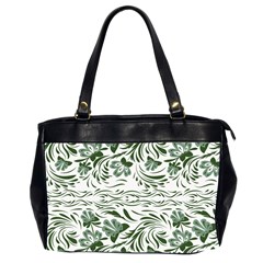 Green Leaves Oversize Office Handbag (2 Sides) by Eskimos