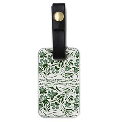 Green Leaves Luggage Tag (one Side) by Eskimos