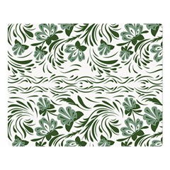 Green Leaves Double Sided Flano Blanket (large)  by Eskimos