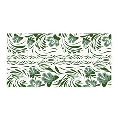 Green Leaves Satin Wrap by Eskimos