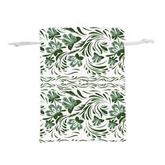 Green Leaves Lightweight Drawstring Pouch (l) by Eskimos