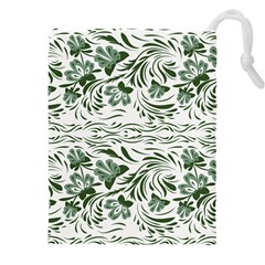 Green Leaves Drawstring Pouch (4xl) by Eskimos