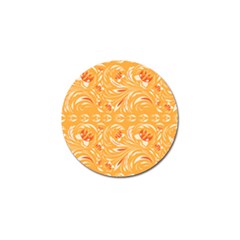 Orange pattern Golf Ball Marker