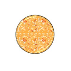 Orange pattern Hat Clip Ball Marker (4 pack)