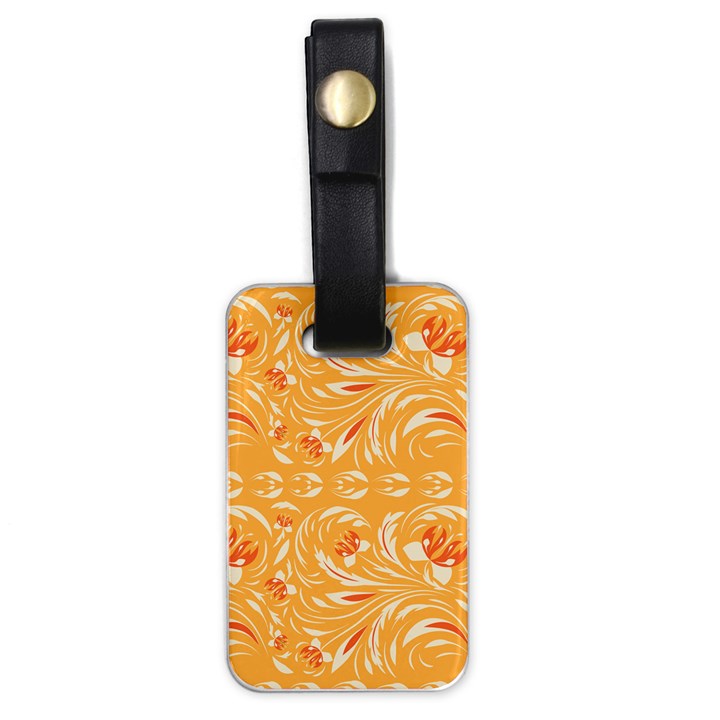 Orange pattern Luggage Tag (one side)