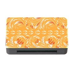 Orange pattern Memory Card Reader with CF