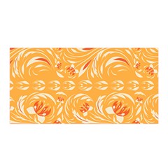 Orange pattern Satin Wrap