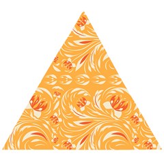 Orange Pattern Wooden Puzzle Triangle by Eskimos