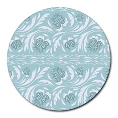 Blue Ornament Round Mousepads by Eskimos