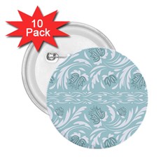 Blue Ornament 2 25  Buttons (10 Pack)  by Eskimos