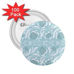 Blue Ornament 2 25  Buttons (100 Pack)  by Eskimos