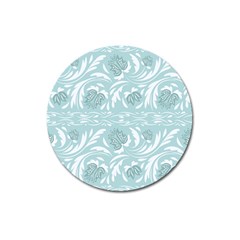 Blue Ornament Magnet 3  (round) by Eskimos