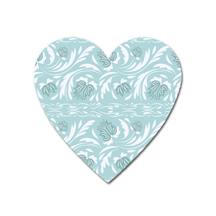 Blue ornament Heart Magnet