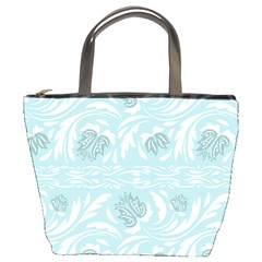 Blue Ornament Bucket Bag by Eskimos