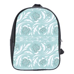 Blue Ornament School Bag (large) by Eskimos