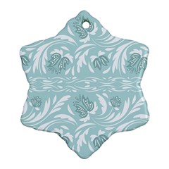 Blue Ornament Snowflake Ornament (two Sides) by Eskimos