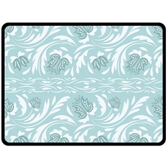 Blue Ornament Double Sided Fleece Blanket (large)  by Eskimos