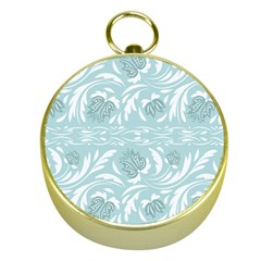 Blue Ornament Gold Compasses by Eskimos