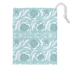 Blue Ornament Drawstring Pouch (4xl) by Eskimos